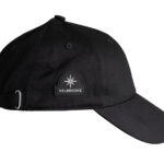 kelbrooke designer menswear uk black logo cap side view