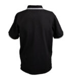 kelbrooke designer menswear uk black polo shirt back view