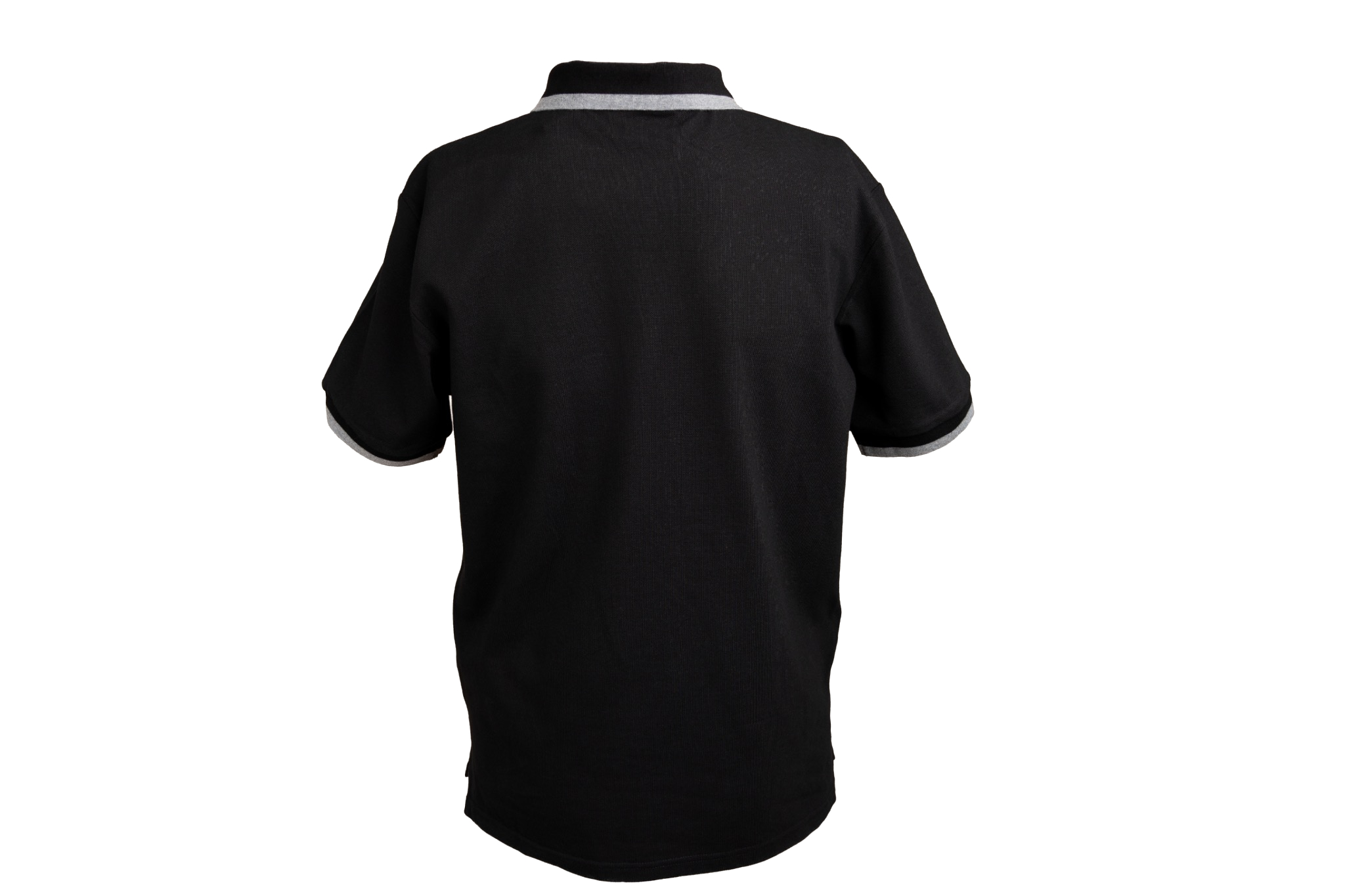 kelbrooke designer menswear uk black polo shirt back view