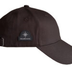 kelbrooke designer menswear uk dark grey logo cap side view