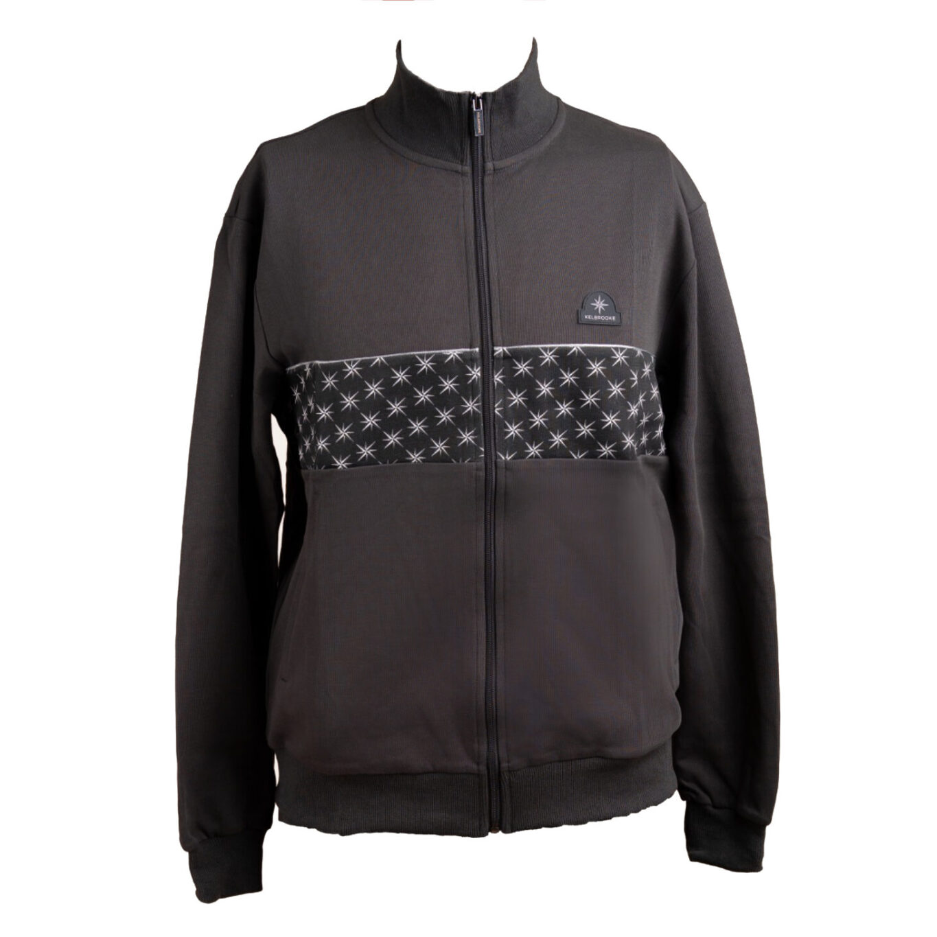 kelbrooke designer menswear uk dark grey signature jacket front view