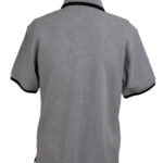 kelbrooke designer menswear uk grey polo shirt back view