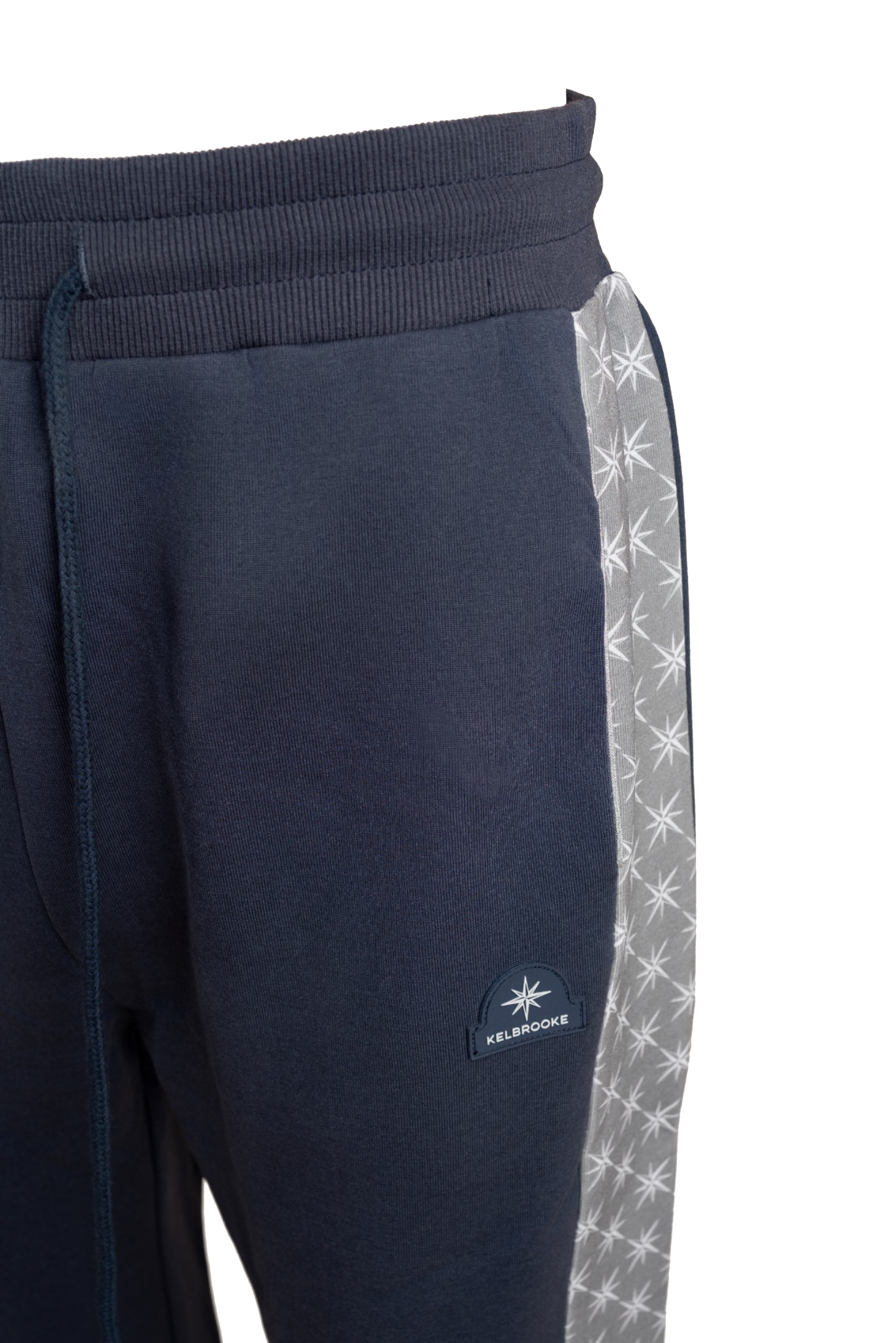 kelbrooke designer menswear uk navy essential bottoms logo detail