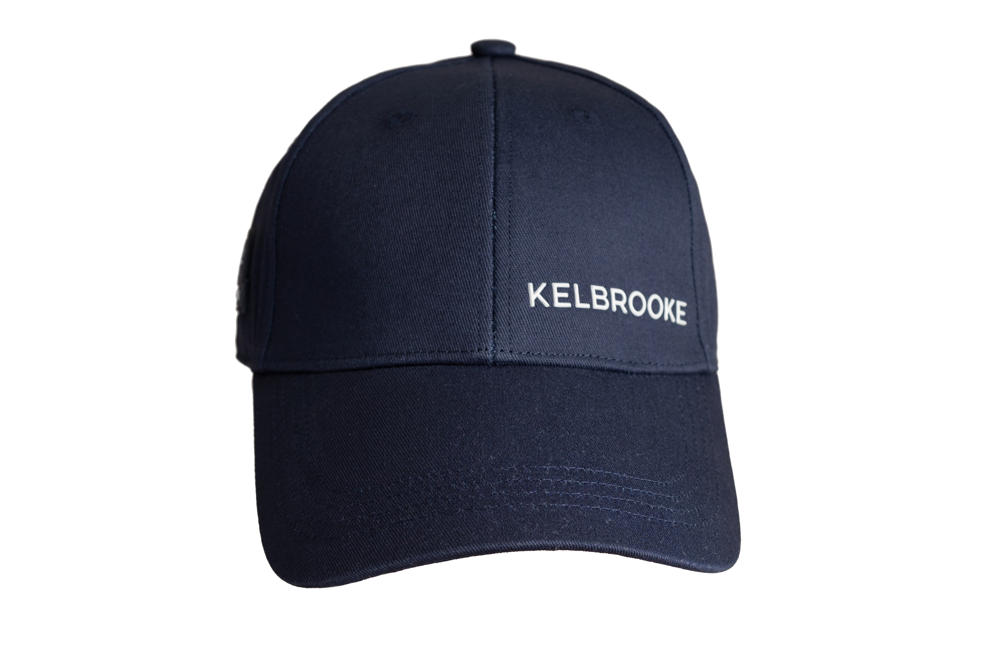 kelbrooke designer menswear uk navy logo cap front view