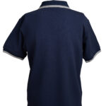kelbrooke designer menswear uk navy polo shirt back view