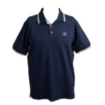 kelbrooke designer menswear uk navy polo shirt full front